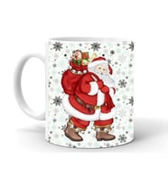 Yılbaşı Noel Temalı Baskılı Seramik Beyaz Kupa 82