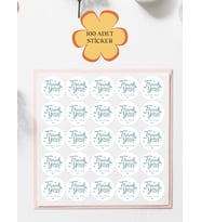 100 Adet Teşekkür Ederiz Stickers Paketleme Kargo Çıkartma PYT0KSTK148