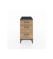Kronos Komodin 3 Çekmeceli 44x59x80 Antrasit-Çam