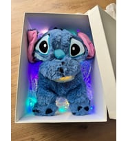 nefes alan peluş stitch uyku arkadaşı led ışıklı kutuda (Mavi)