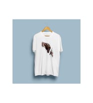 Oversize Ejderha Pençeleri Tasarım Unisex T-shirt (Beyaz)