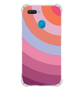 PrintiFy Oppo AX7 Uyumlu Köşe Korumalı Renk Cümbüşü F Tasarımlı Şeffaf Silikon Kılıf