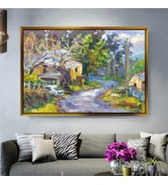 Altın Çerçeveli dekoratif tablo a39 (Gold)