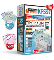 2024 Lisans KPSS ÖSYM Çıkmış Soru Tıpkı Basım Türkiye Geneli D.Çözümlü 10LU PAKE (Beyaz)