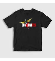 Presmono Unisex Çocuk Siyah We Can Bon Jovi T-Shirt 20397tt