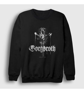 Presmono Unisex Siyah Season of Mist Gorgoroth Sweatshirt 53778tt