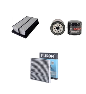 Bosch Filtre Bakım Seti Hyundai i20 1.4 MPI 100 Beygir 2014+ Benzinli Hava + Yağ f. + Polen Filtre Filtron