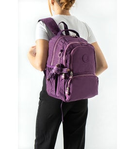 Ultra Hafif Çok Cepli Orta Boy Sırt Çantası Mor Model: (571-4H)