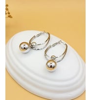 Sphere İkili Halka Hafif Silver Küpe