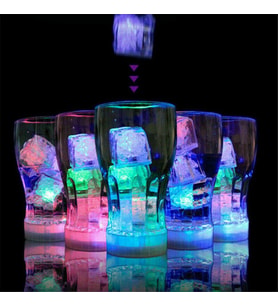LED LİGHT ICE CUBE 12 ADET LED IŞIKLI BUZ KÜPÜ RENKLİ KOKTEYL IŞIĞI RENKLİ LED IŞIKLI BUZ KÜPÜ LED