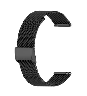 20MM Gear S3 Watch 4 -GT2 GT2E 42MM Kayış Kordon Milano Metal Klasik Kopça (Siyah)
