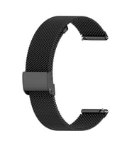 20MM Gear S3 Watch 4 -GT2 GT2E 42MM Kayış Kordon Milano Metal Klasik Kopça (Siyah)