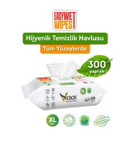 Vebox Easy Wet Wipes Yüzey Temizleme Havlusu 3x100 (300 Yaprak)
