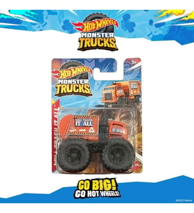 Hot Wheels Monster Truck Will Trash It All Orange Garbage Mattel 2022 1/64