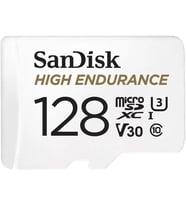 High Endurance microSDXC Bellek Kartı 128 GB + Adaptör (Dash Camları ve Özel Güvenlik Kameraları için, 100 MB/s Okuma, Full HD ve 4K Videolar için V30)