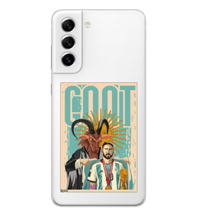 Samsung Galaxy S21 FE Uyumlu Lionel Messi Desenli Şeffaf Telefon Kılıfı