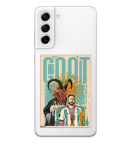 Samsung Galaxy S21 FE Uyumlu Lionel Messi Desenli Şeffaf Telefon Kılıfı