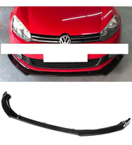 Vw Golf MK6 Vw Caddy Mk3 Ön Lip 3 Prç Parlak Siyah Kulaklı Abs Kolay Kurulum