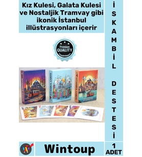 #OyunKartı Kız Kulesi Galata Kulesi Hediye Koleksiyon Kaliteli İstanbul Temalı İskambil Oyun Kartı