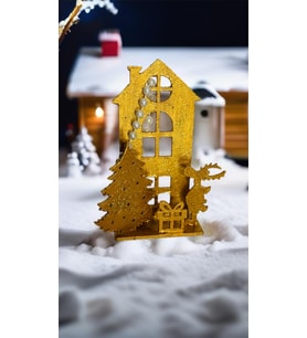 Happy Christmas House Dekoratif obje