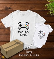 BK Kids Hediye Kutulu Baba&Oğul Kombin Tshirt-Zıbın Hediye Seti-5