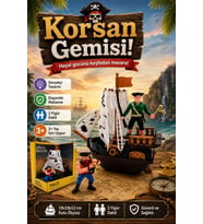 Oyuncak Korsan Gemisi Oyun Seti - 2 Adet Karakter Figürlü Macera Seti 3+ Yaş