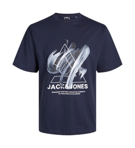 Jack & Jones 12254609 Jcotint Tee Ss Crew Neck Lacivert