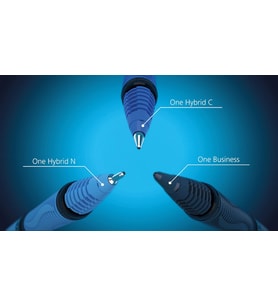 alıcının dönerbaşlı kalem One Hybrid C 05, Konusspitze 0,5 mm, mavi, 1er kartı üzerinde