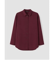 LCW Modest Bordo Poplin Kadın Gömlek Tunik