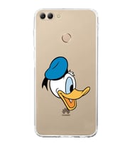Huawei Y9 2018  Kamera korumalı Kapak Donald Duck Tasarımlı  Şeffaf Kılıf