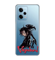 Redmi Note 12 Pro 5G Uyumlu Vagabond Anime Desenli Şeffaf Telefon Kılıfı