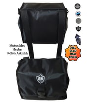 MOTOSİKLET HEYBE ÇANTA KOLON ASKILI (Siyah)