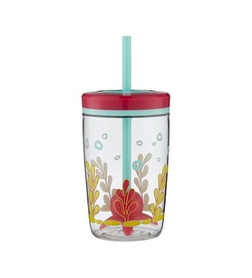 Contigo Bueno Floating Straw Squid Çocuk Suluk 420ml Pembe 1000-0773