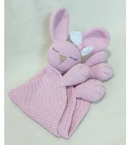 Şirin Uykucu Tavşan Uyku Arkadaşı Amigurumi Organik Oyuncak