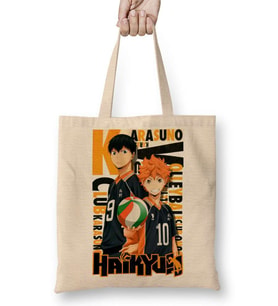 Haikyuu Volleyball Karasuno Bez Çanta Uzun Saplı