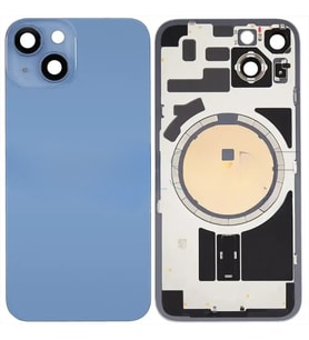 İphone 14 PLUS Full Arka Kapak Arka Kemere Lensli (CAM) MAVİ