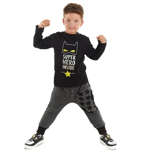 Süper Kahraman Erkek Çocuk T-shirt Pantolon Takım (Çok Renkli)