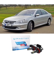Peugeot 607 Led Xenon Kısa Far Ampulü H7 Ultimate 9500 Lumens Yeni Seri Beyaz