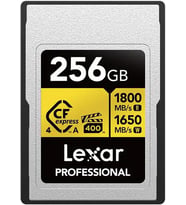 Lexar Gold Serisi Profesyonel Cfexpress Tip-A Bellek - 256Gb, Kart