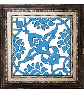 Armada Çini 20x20 Cm SP 83 Mavi Beyaz İznik Rumi Kütahya Çini Pano