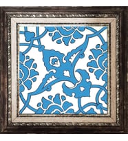 Armada Çini 20x20 Cm SP 83 Mavi Beyaz İznik Rumi Kütahya Çini Pano