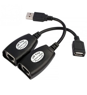 TriLine USB2.0 RJ45 Extender Uzatma Kablosu Cat5-Cat6 Uzatıcı