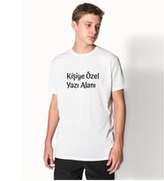 Kişiye Özel Yazılı Tişört (Beyaz)