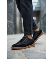 Lufian 26K111230296 Milo Erkek Hakiki Deri Klasik Sneaker Siyah