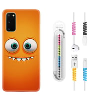 Samsung A02S A03S A10 A12 A13 A21S A22 Kılıf Kablo Koruma Spiral Silikon Dişlek 1615
