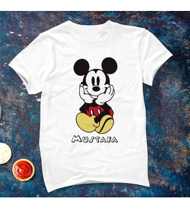 Mickey Mouse Tişörtü ( Çocuk - Büyük ) Kişiye Özel