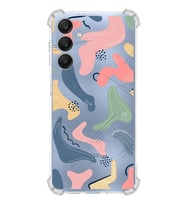 PrintiFy Samsung Galaxy A26 ile Uyumlu Kamera Korumalı Abstract Tasarımlı Şeffaf Silikon Kılıf
