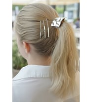 Caş Dekorasyon Gümüş Renk Metal Lastik Toka Ve Tel Toka Set