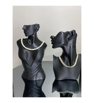 2'li Manken Set, Dekoratif Takı Mankeni, Takı Standı, Takı Organizeri,  Kolye Küpe Sergileme Standı
