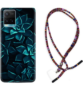 Vivo Y11S Y21S Y20 Y20S Y70 Kılıf Boyun Asklı Rasta Silikon Mistik Çiçekler 1650